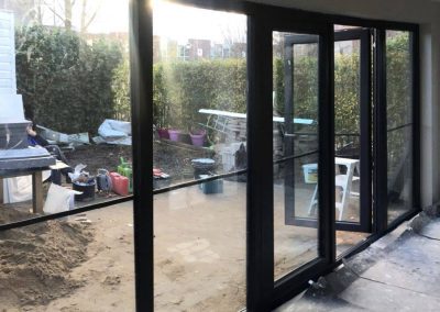Uitbouw met buitengevel isolatie